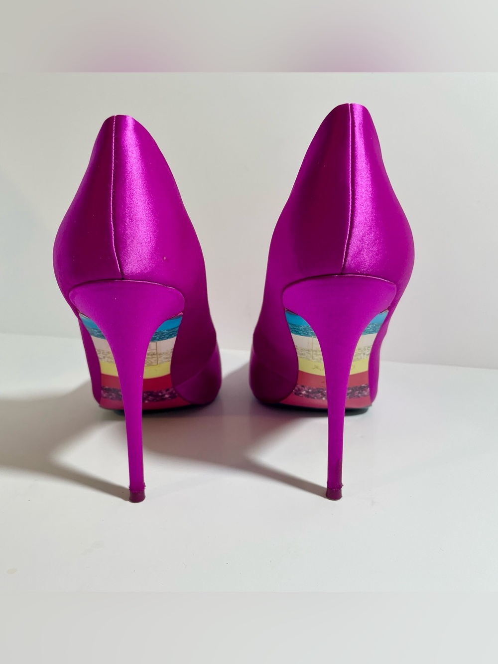 ALDO Fuchsia Satin High Heel Pump - Picture 9 of 13